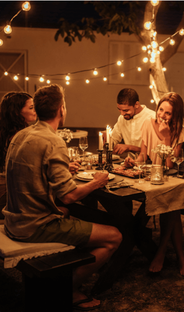 Ceiling fan in bedroom